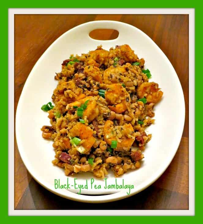 Picture of black eyed peas jambalaya