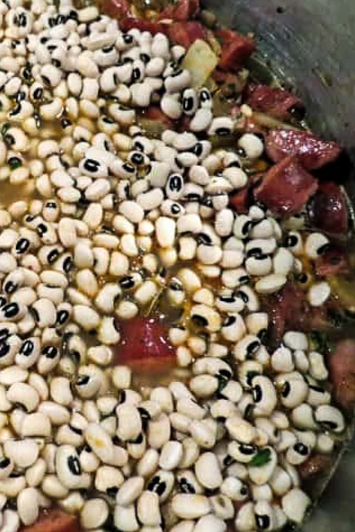 Black Eyed Pea Jambalaya is perfect for your New Year's Eve dinner! A meal that will start you off with good luck for the new year! ingredients for jambalaya recipe