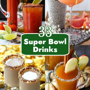 33 super bowl drinks collage