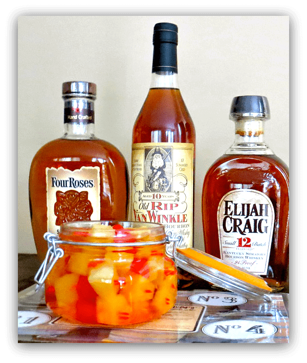 How to have a Bourbon Tasting Party! We have some tips for making a super fun bourbon tasting party, with lots of food to go along with it! fruitbourbon