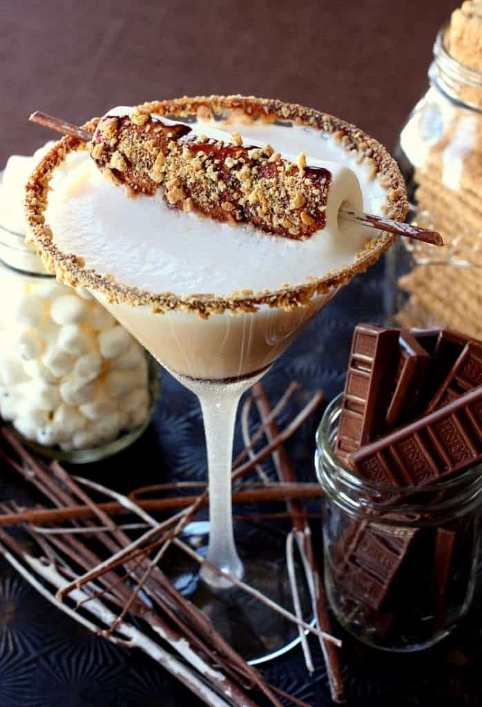Make this S'mores Martini after dinner for a dessert cocktail!