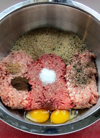 Swedish Meatloaf ingredients