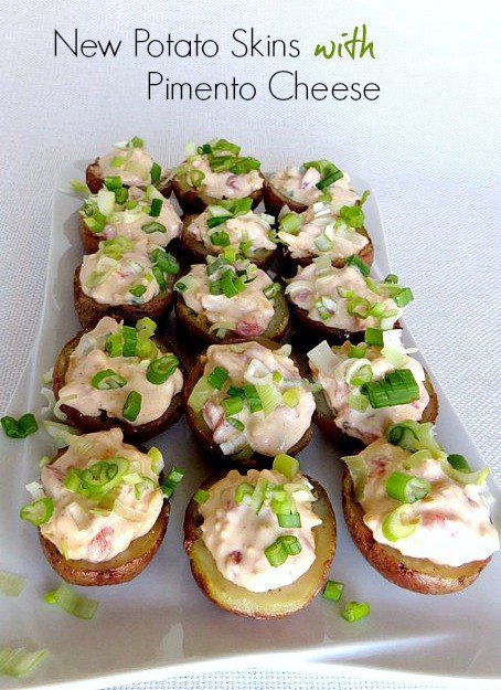 Mini Potato Skins with Pimento Cheese is an appetizer recipe for parties