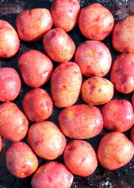 red potatoes for Mini Potato Skins with Pimento Cheese