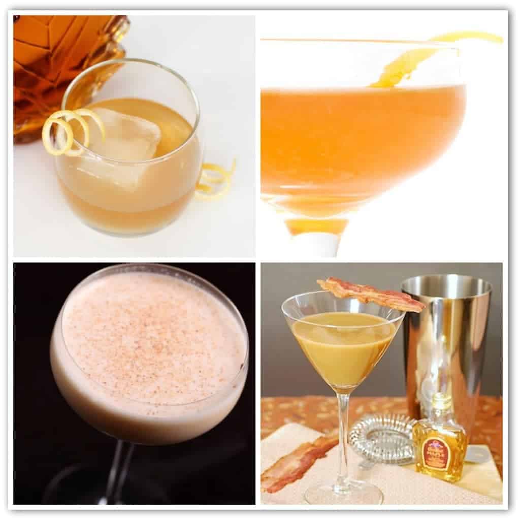 Maple syrup drink collage 