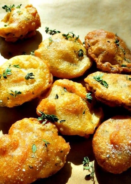 These Fried Shiitake Mushrooms are so perfectly delicious and crispy. Super tender and juicy mushrooms coated in a light, crispy beer batter! fried shiitake mushrooms