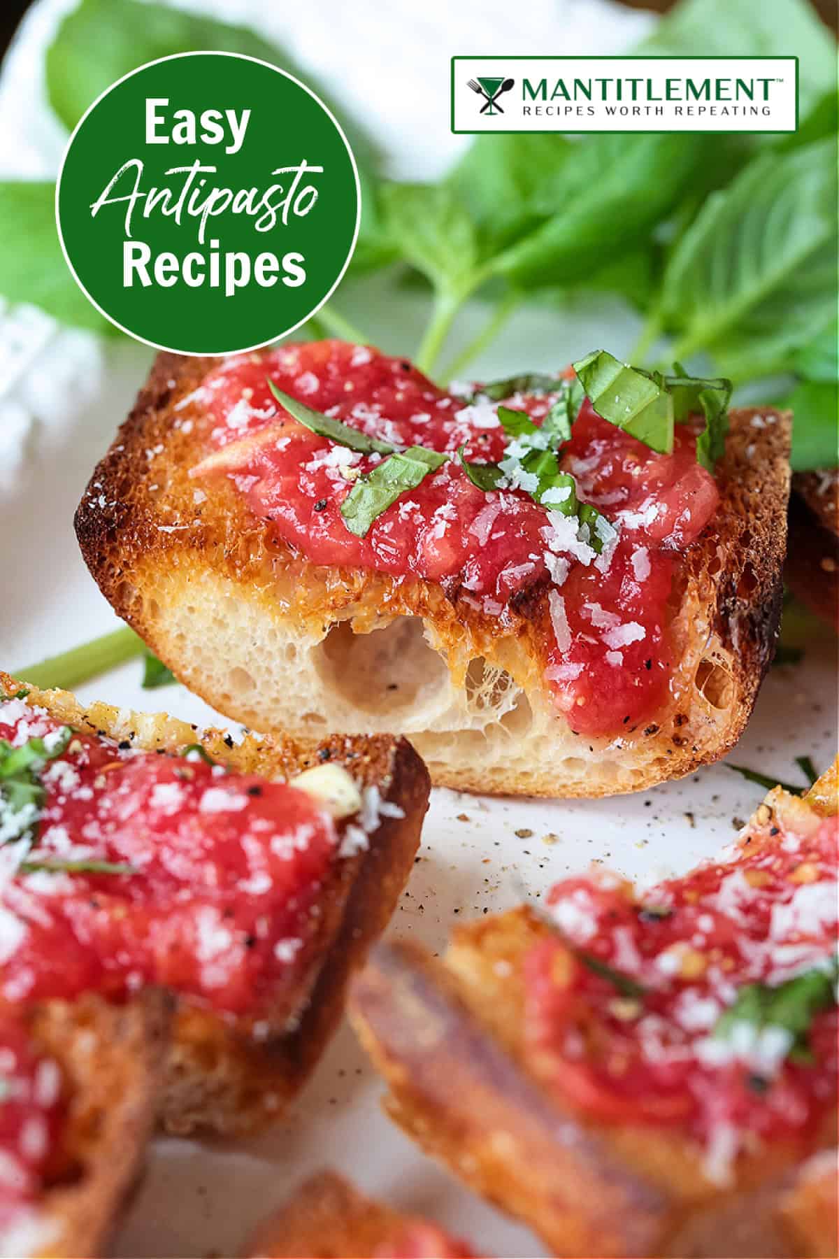 tomato bread featured in anitpasto recipe round up
