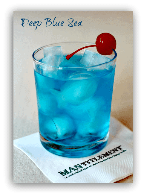 Deep Blue Sea Cocktail