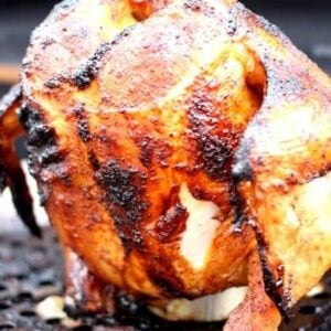 beer can chicken on roaster