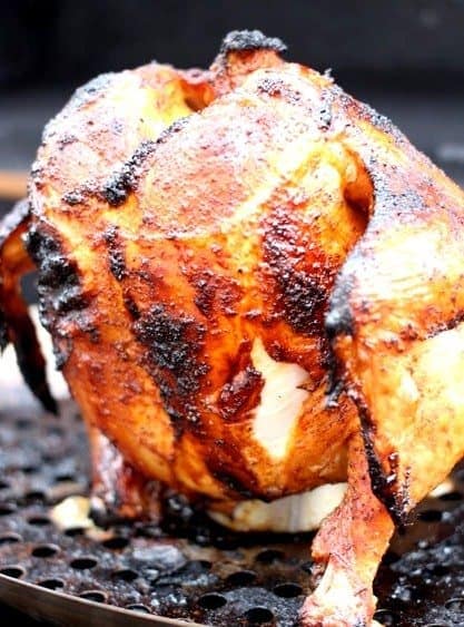 beer can chicken cooked