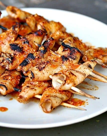 grilled calamari