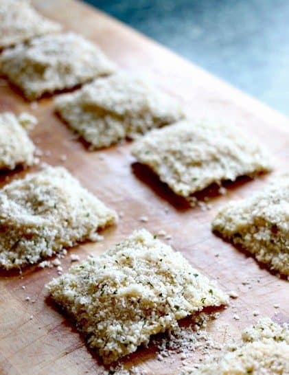 ravioli breaded