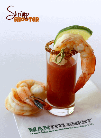 Shrimp with Bloody Mary Cocktail Sauce