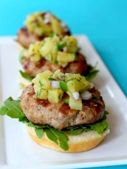 Pork sliders with no top buns