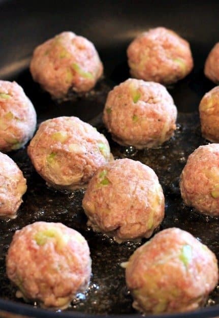 turkey zucchini meatballs raw