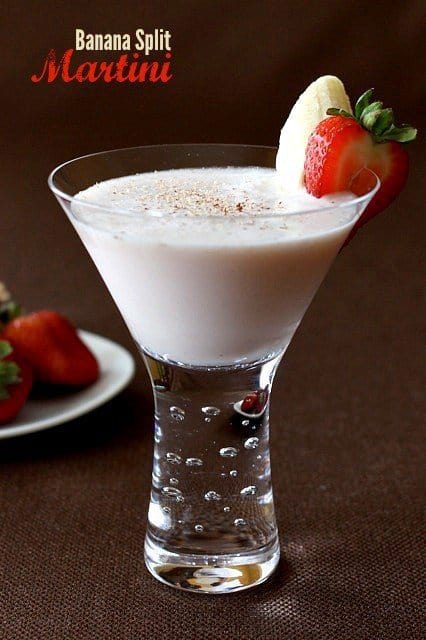 Banana Split Martini featured