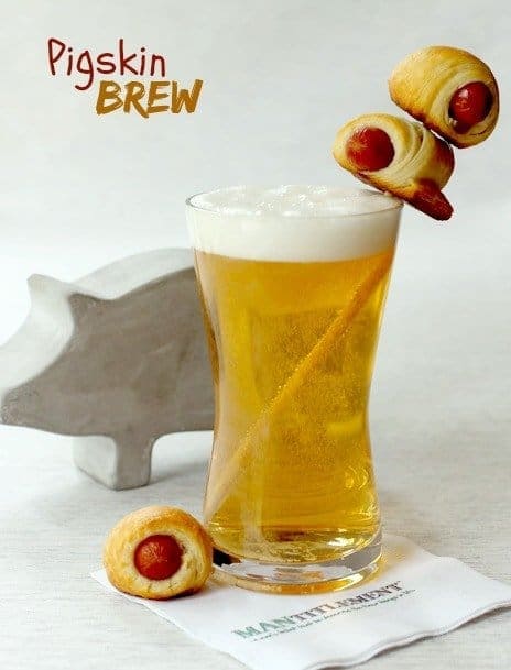 Pigskin Brew with garnish