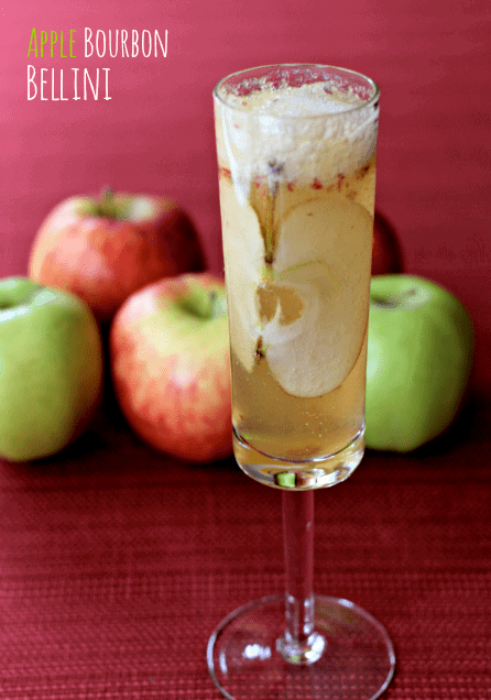 apple bourbon bellini