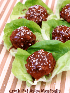 meatballs in butter lettuce leaves for a low carb appetizer
