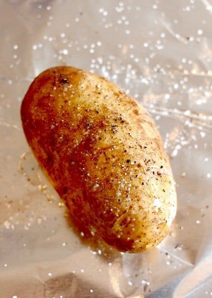 baked potato to make twice baked bacon and egg potatoes