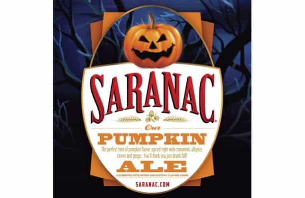 saranac pumpkin beer label