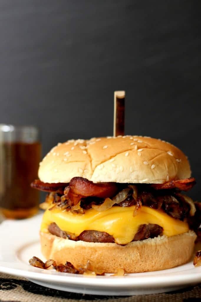 whiskey burger recipe with cheese