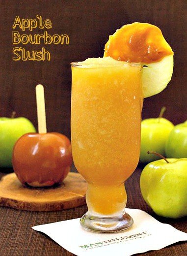 Apple Bourbon Slush featured