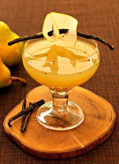 pear vanilla martini on board