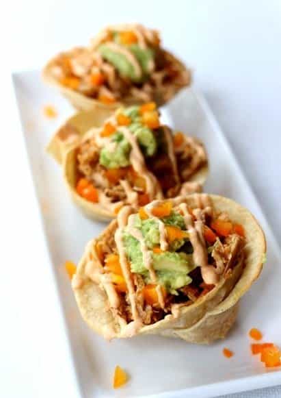 pumpkin tacos on plate