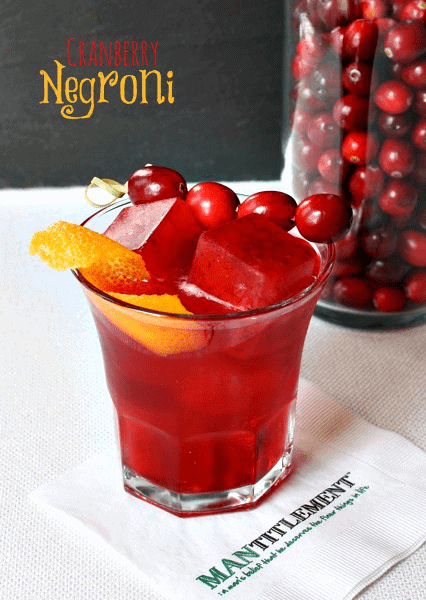 cranberry negroni drink featured