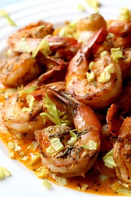 Spicy Shrimp Recipe in a butter and beer sauce