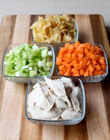 Homemade Turkey Soup is made with fresh vegetables, leftover turkey and noodles