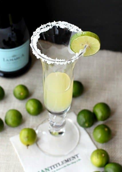 champagne margarita with prosecco