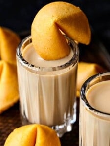 fortune cookie shot recipe for new year's eve and holiday parties