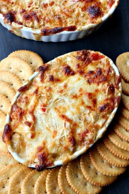 Lobster Delight Dip is a hot dip recipe made with imitation lobster meat