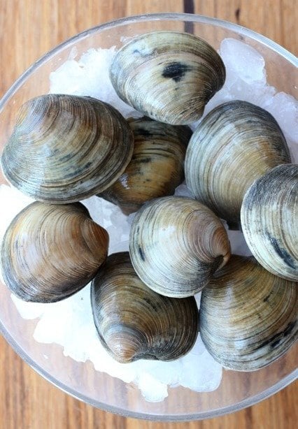 Steamers Clams Recipe on ice