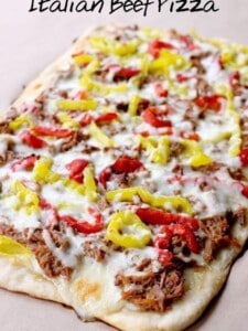 italian beef pizza