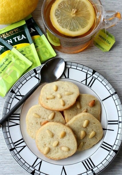 sugar free pignoli cookies on plate