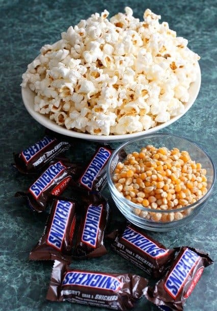 Snickers Caramel Corn ingredients