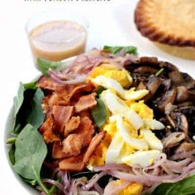 Spinach Salad with Warm Bacon Dressing - Mantitlement