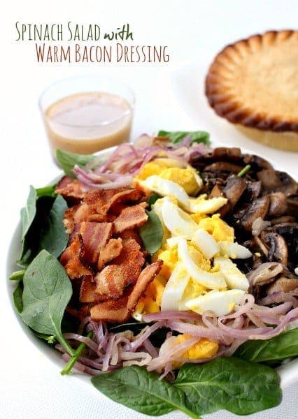 Spinach Salad with Warm Bacon Dressing - Mantitlement