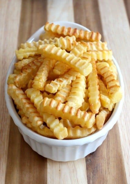 french fries for Shrimp Poutine