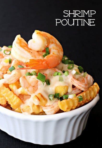 Shrimp Poutine for serving