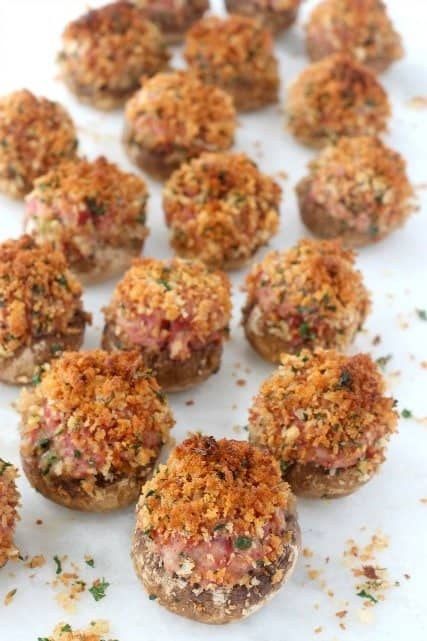 corned beef stuffed mushrooms