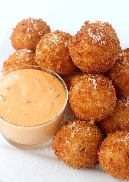Reuben Fritters are a fried appetizer recipe