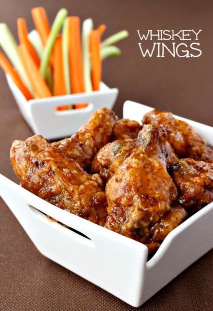 Crispy Fried Chicken Wings Recipe with carrots and celery