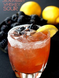 blackberry whiskey sour