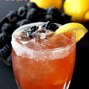 blackberry whiskey sour