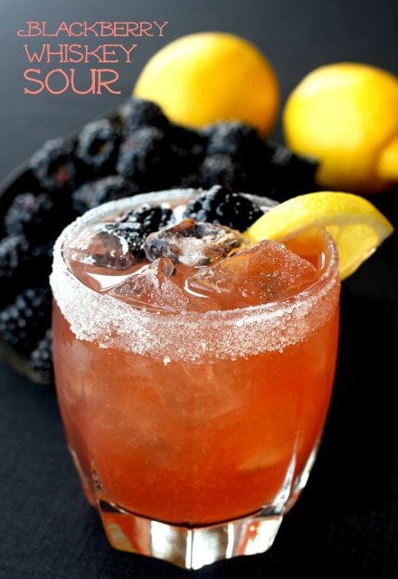 blackberry whiskey sour