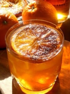 Charred Orange Whiskey cocktail